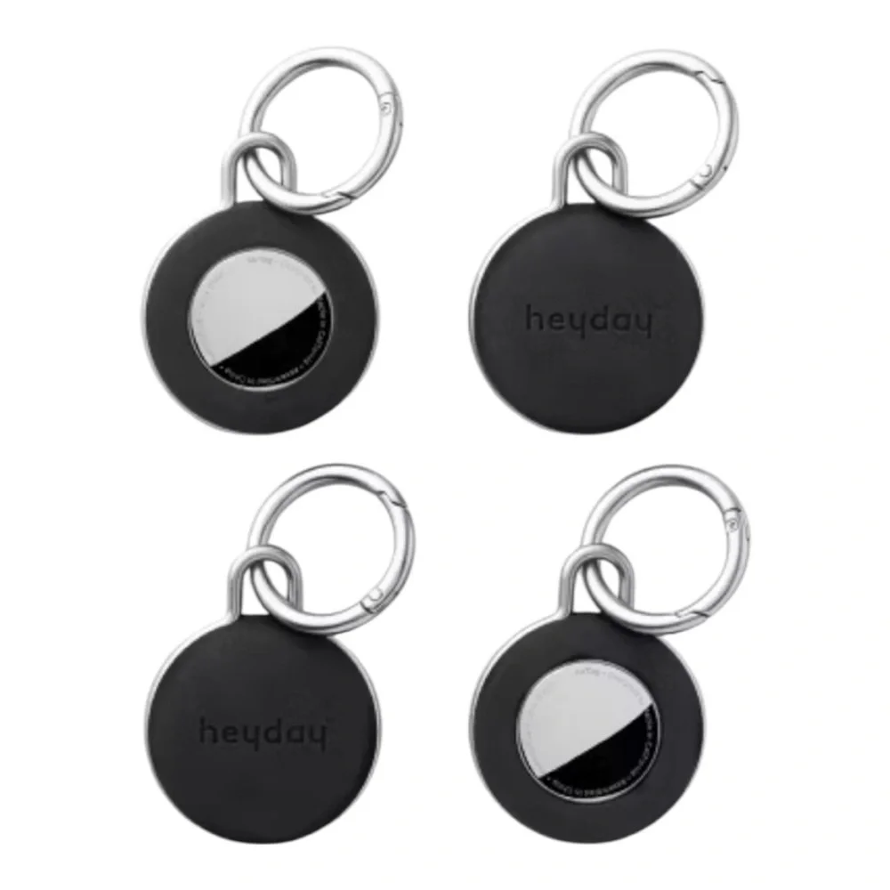 Apple AirTag 4pk Silicone Keychain - heyday‎ Black